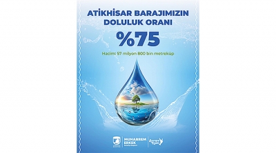 Atikhisar Barajı’nda  Doluluk Oranı %75’e Ulaştı