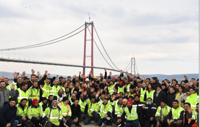 BAKAN KARAİSMAİLOĞLU: '1915 ÇANAKKALE KÖPRÜSÜ ÇALIŞANLARI İLE BİRARAYA GELDİ'