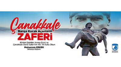 Başkanı Erkek'ten 18 Mart Şehitleri Anma Günü ve Çanakkale Deniz Zaferi'nin 110. Yıl Dönümü Mesajı