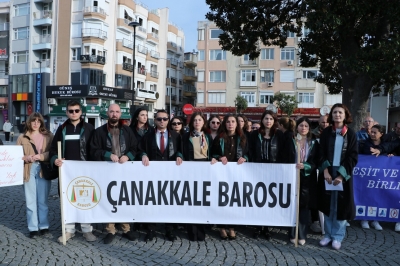 Çanakkale Barosu Kadın Hakları Komisyonu’ndan Kadın Cinayetine Tepki