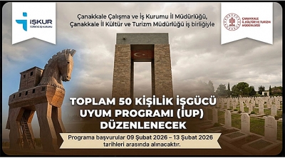 Çanakkale’de İl Kültür ve Turizm Müdürlüğü İle İşgücü Uyum Programı Başlıyor