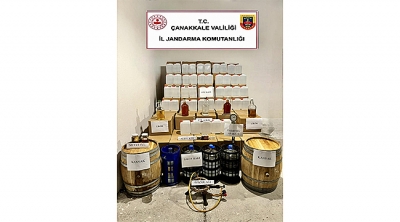 Çanakkale’de jandarmadan sahte içki operasyonu