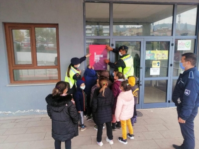 Çanakkale'de vatandaşlara trafik eğitim faaliyeti uygulaması