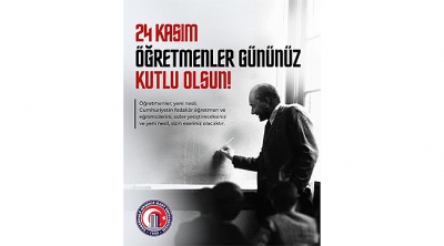 ÇOMÜ Rektörü Cüneyt Erenoğlu'nun 24 Kasım Öğretmenler Günü Mesajı