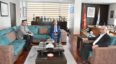 ÇOMÜ Rektörü Prof. Dr. Murat'tan Başkan Gökhan'a Ziyaret