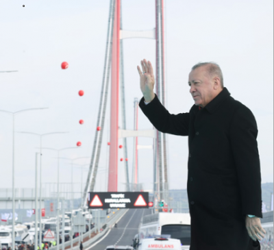 Cumhurbaşkanımız Sayın Recep Tayyip ERDOĞAN, Simgelerin Köprüsü Mega Proje 1915 Çanakkale Köprüsü’nün Açılışını Yaptı