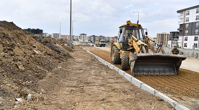 Karacaören Mevkiinde Üst Yapı Çalışmaları Devam Ediyor