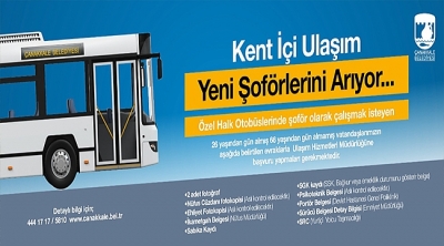 Kent İçi Ulaşım Yeni Şoförlerini Arıyor