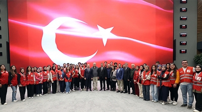 Kızılay Gönüllüleri Turan'ı Ziyaret Etti