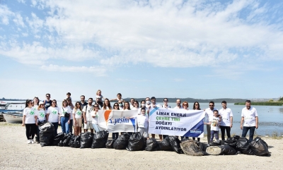 Limak Enerji ve Yeşim Doğa Kulübü, Leyleklerin Uğrak Noktası Gölyazı'yı Temizledi