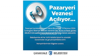 Pazaryeri Veznesi Açılıyor