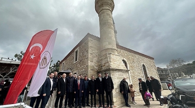 Restorasyon Çalışmaları Tamamlanan Çınarlı Köyü Tarihi Camii İbadete Açıldı