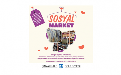 Sosyal Market Hizmeti Üniversite Öğrencilerimizin de Yanında