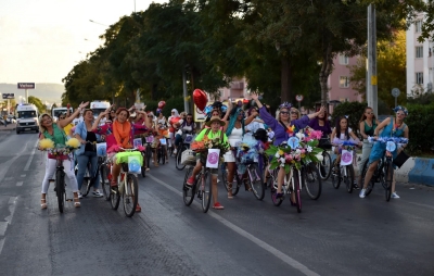 Süslü Kadınlar Bisiklet Turu Etkinliği Gerçekleştirildi