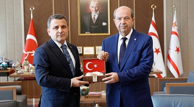 Tarihi Alan Başkanı Kaşdemir, KKTC Cumhurbaşkanı Tatar’ı ziyaret etti