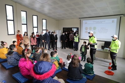 Trafik Eğitim Parkurunda Öğrencilerimize Trafik Eğitimi Verildi