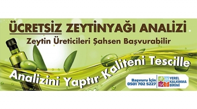 Ücretsiz Zeytinyağı Analizi Başvuruları Başladı