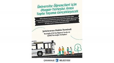 Üniversite Öğrencileri için Otogar-Yerleşke Arası Toplu Taşıma Gerçekleşecek