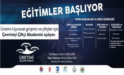 Üretimi Uçuracak Girişimci ve Çiftçiler İçin Eğitimler Başlıyor