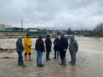 Vali Aktaş Kepez Çayında İncelemelerde Bulundu