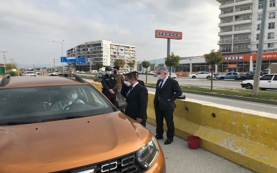 Vali Aktaş, Polis Uygulama Noktasını Ziyaret Etti