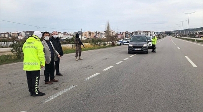 Vali AKTAŞ, Sokağa Çıkma Kısıtlaması Tedbirlerini Denetledi