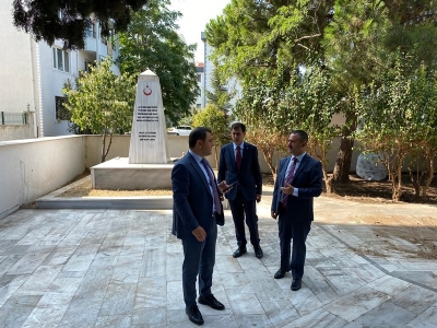 Vali İlhami Aktaş, Hamidiye Şehitliğinde İncelemelerde Bulundu