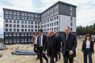 Vali Toraman, ÇOMÜ’de Yapımı Devam Eden İnşaat Alanlarında İncelemelerde Bulundu