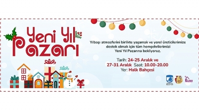 Yeni Yıl Pazarı, Halk Bahçesi'nde vatandaşlarla buluşuyor